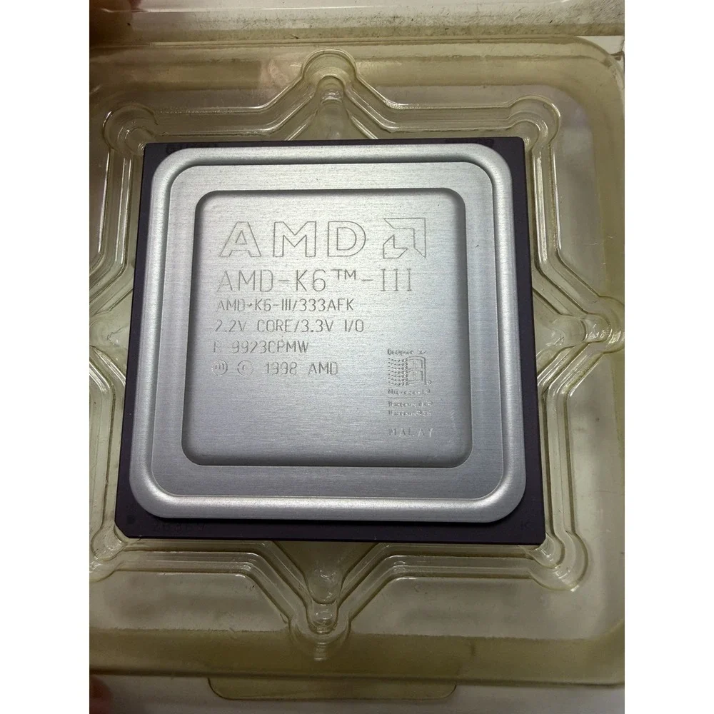 AMD K6-III 333AFK 333MHz Super Socket 7 CPU – New Old Stock – NOS